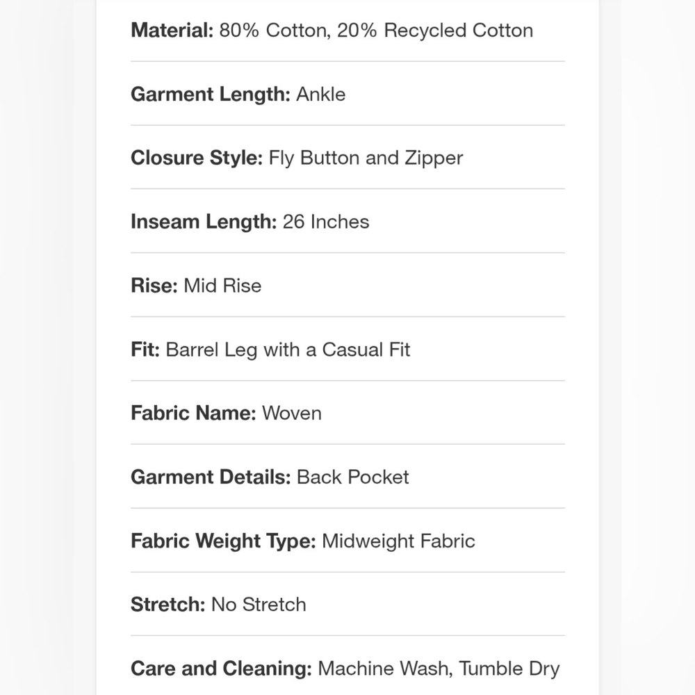 Chic Brown And Tan Leopard Print Cropped Barrel Jeans Size 0 NWT - Picture 5 of 6